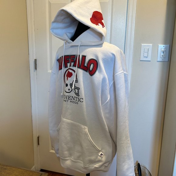 Buffalo Bills Authentic Helmet Hood - Pullover Hoodie - Picture 3 of 16